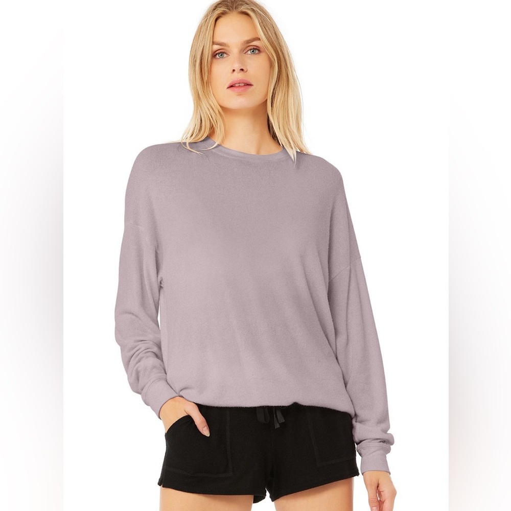 ALO Yoga Lavender Smoke Soho Pullover